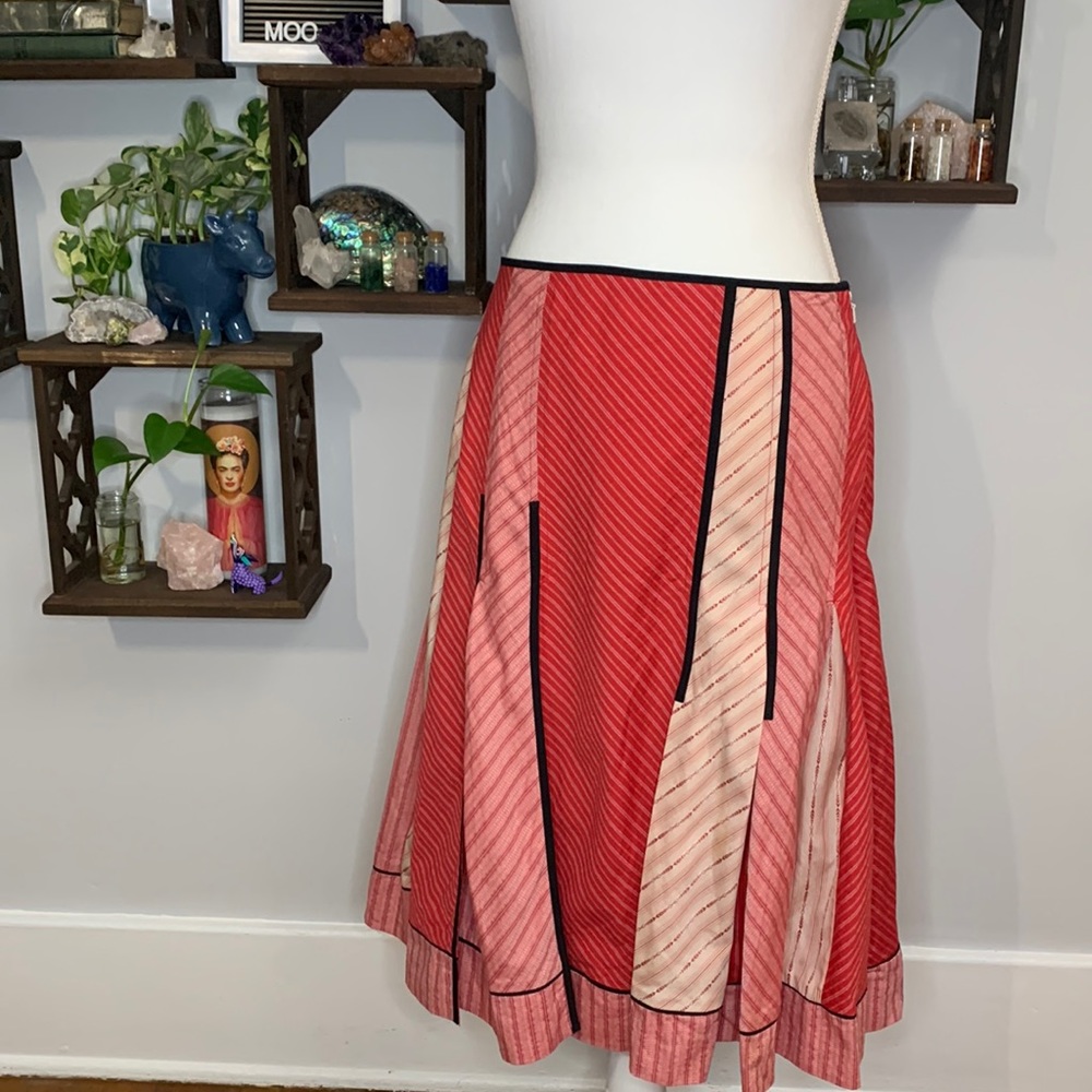 Anthropologie Elevenses Pleated Skirt